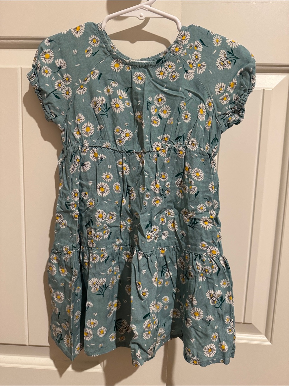 Cat & Jack Teal Daisy Tiered Sundress